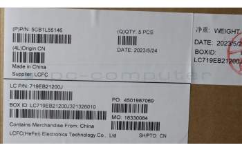 Lenovo 5CB1L55146 C-Cover with keyboard, Czech Slovakian, Tidal Teal, UK