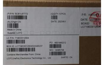 Lenovo 5CB1L67772 Tastatur inkl. Topcase ASM_EURO ENG L83A1 TEX