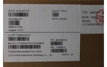 Lenovo 5CB1L67774 Tastatur inkl. Topcase ASM_FRA L83A1 TEX