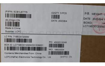 Lenovo 5CB1L67775 Tastatur inkl. Topcase französisch/arabsich L83A1 TEX