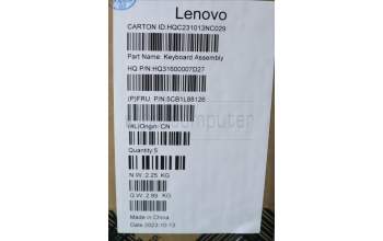 Lenovo 5CB1L88126 Tastatur inkl. Topcase deutsch_H 83E0_NFP_STGY