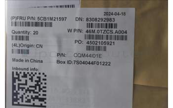 Lenovo 5CB1M21597 FRU C COVER, 2-in-1 N-WFC BK FR3