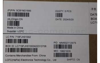 Lenovo 5CB1M21685 COVER FRU COVER LP450_B_COVER_5MRGB_ASSY