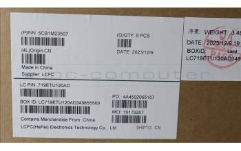 Lenovo 5CB1M23507 Tastatur inkl. Topcase ASM_UK L 83ERAB BL