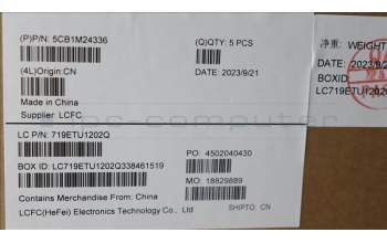 Lenovo 5CB1M24336 Tastatur inkl. Topcase spanisch L 83ERAG NBL