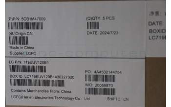 Lenovo 5CB1M47009 Tastatur inkl. Topcase ASM_ENG L 83EMAB BL