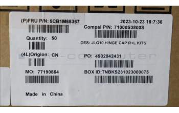 Lenovo 5CB1M65367 COVER Hinge Cap R+L C 83DV