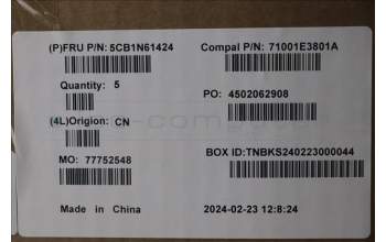 Lenovo 5CB1N61424 Tastatur inkl. Topcase ASM_ENG C 83FD EB BLWH