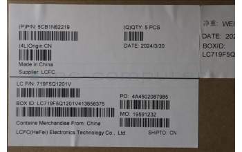 Lenovo 5CB1N62219 Tastatur inkl. Topcase ASM_ARA L 83DNLG PS