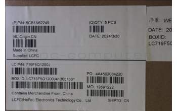 Lenovo 5CB1N62249 Tastatur inkl. Topcase ASM_USA ENG L 83DNLG PS