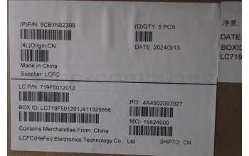 Lenovo 5CB1N62396 Tastatur inkl. Topcase ASM_UK 21KR FP FPR