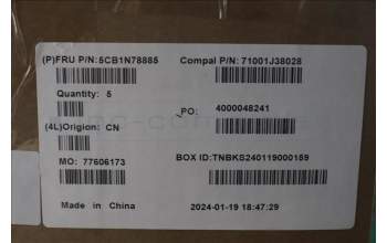 Lenovo 5CB1N78885 Tastatur inkl. Topcase_ENG C 83G1 CG NFP BL