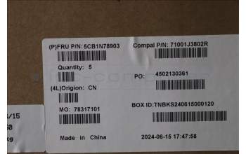 Lenovo 5CB1N78903 Tastatur inkl. Topcase_FRA C 83G1 CG NFP BL