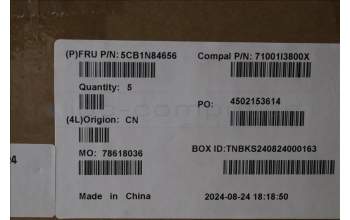 Lenovo 5CB1N84656 Tastatur inkl. Topcase ASM ITA C 83DH LGBL