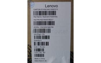 Lenovo 5CB1N90765 Tastatur inkl. Topcase ASM ENG H 83E3 LG PST