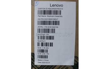 Lenovo 5CB1N90766 Tastatur inkl. Topcase ASM ENG H 83E3 LG