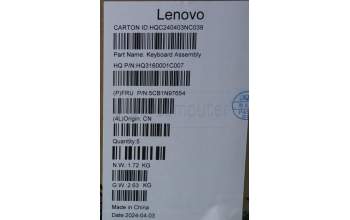 Lenovo 5CB1N97654 Tastatur inkl. TopcaseASM SWS H83DJ NFP SG