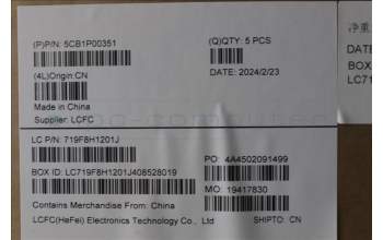 Lenovo 5CB1P00351 C-Cover with keyboard, German, Cosmic Blue, UK