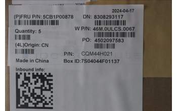 Lenovo 5CB1P00878 Tastatur inkl. Topcase ASM_ENG W21MR AG BL U