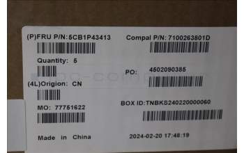 Lenovo 5CB1P43413 Tastatur inkl. Topcase ASM_UKR C 83DX BLWH