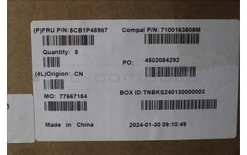 Lenovo 5CB1P48987 Tastatur inkl. Topcase FRA C83DA FP CG BLAI AL