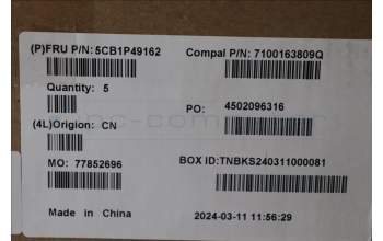 Lenovo 5CB1P49162 COVER UpCase CZE/SLK C83DA NFPCG BLAI AL