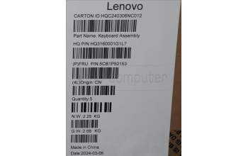 Lenovo 5CB1P50153 Tastatur inkl. Topcase ASM ENG H 83CV NFP LG