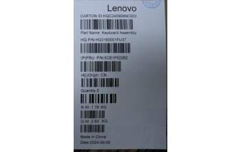 Lenovo 5CB1P50282 Tastatur inkl. Topcase ASM TC H83E2 LG PST