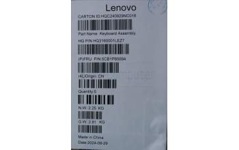 Lenovo 5CB1P85694 Tastatur inkl. Topcase ASM BEL H21NH FP LG