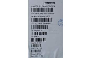 Lenovo 5CB1P85698 Tastatur inkl. Topcase ASM ENG H21NH FP LG