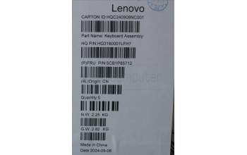 Lenovo 5CB1P85712 Tastatur inkl. Topcase ASM NORDIC H21NH FP LG