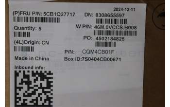 Lenovo 5CB1Q27717 Tastatur inkl. Topcase ASM_FRA W83J3 CG BL