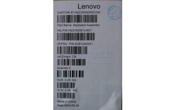 Lenovo 5CB1Q43251 Tastatur inkl. Topcase ASM EURO ENG H83GH FPLG