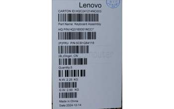 Lenovo 5CB1Q64118 COVER UpCaseASM CZE/SLK H83J0 CB ML BL