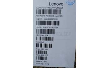 Lenovo 5CB1R07734 COVER UpASSYH83J1 ENG LG 3CELL ML BL