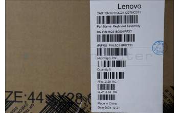 Lenovo 5CB1R07735 COVER UpASSYH83J1 EURO ENG LG 3CELL MLBL