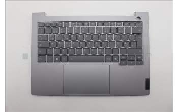Lenovo 5CB1S00185 C-Cover with keyboard, German, Arctic Grey, Backlight, U-series, UK