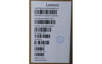Lenovo 5CB1S02840 COVER UpASSY UK H 83KT NFP CB BL