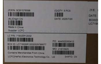 Lenovo 5CB1S76598 Tastatur inkl. Topcase deutsch L 83M0AS