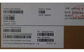 Lenovo 5CB1S90485 COVER HUD W/KB_ITA L 21TR LG