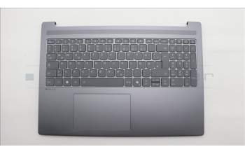 Lenovo 5CB1U59316 C-Cover with keyboard, German, Luna Grey, Backlight, 4CELL, UK