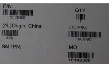 Lenovo 5D10S39927 DISPLAY LCD MODULE L 83B1 STOLEDWQUXGA