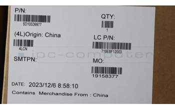 Lenovo 5D10S39977 Lenovo LCD Module,16\",3.2K,Non-Touch,Anti-Glare,IPS,1200nit,100%ADOBE&AMP;100%DCI-P3