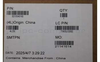 Lenovo 5D10S40160 Lenovo LCD Module, 14\", WUXGA, Non_Touch, Glare, OLED, 400nit, 100%DCI-P3, Luna Grey, W/HD Camera