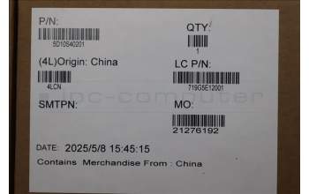 Lenovo 5D10S40201 Lenovo LCD Module, 14\", WUXGA, Non_Touch, Glare, OLED, 400nit, 100%DCI-P3, Luna Grey, W/FHD+IR Camera