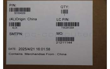 Lenovo 5D10S40209 Lenovo LCD Module, 16\", 2.8K, Non_Touch, Glare, OLED, 500nit, 100%DCI-P3, Luna Grey