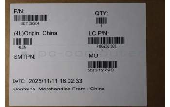 Lenovo 5D11C95954 DISPLAY WUXGA IPS 500nit NT FCC-INX