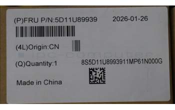 Lenovo 5D11U89939 Lenovo LCD Module, 15.3\", WQXGA, Non-Touch, Glare, OLED, 500nit, 100%DCI-P3, Color Calibration