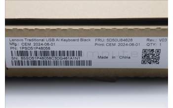 Lenovo 5D50U84628 DT_KYB Tra USB AI KB BLK_FR