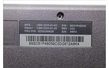 Lenovo 5D50U84629 DT_KYB Tra USB AI KB BLK_F-C 445